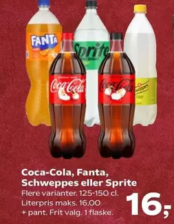 Coca Cola - Fanta, Schweppes eller Sprite
