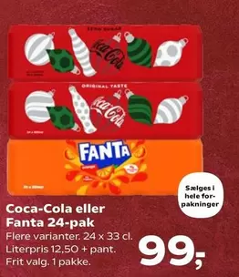 Coca Cola - Coca-Cola eller Fanta 24-pak