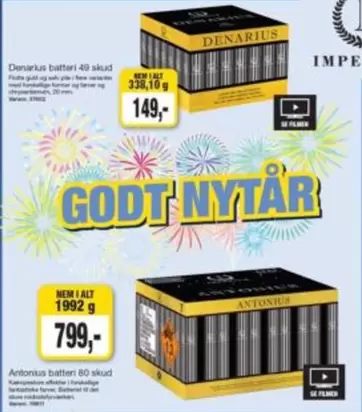 Denarius battari 40 skud, Antonius batteri 80 skud