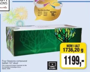 Four Seasons compound batteri 127 skud