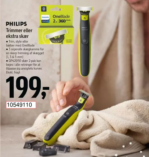 Philips - Trimmer eller ekstra skær