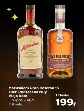 Gran Reserva 15 eller Puntacana Muy Viejo Rom