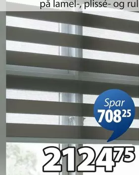 lamel-, plissé- og rul