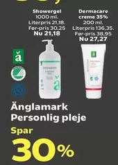 Showergel, Dermacare creme 35%