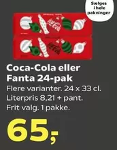 Coca Cola - Coca-Cola eller Fanta 24-pak