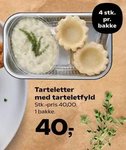 Tarteletter med tarteletfyld