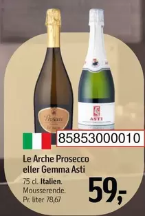 Le Arche Prosecco eller Gemma Asti