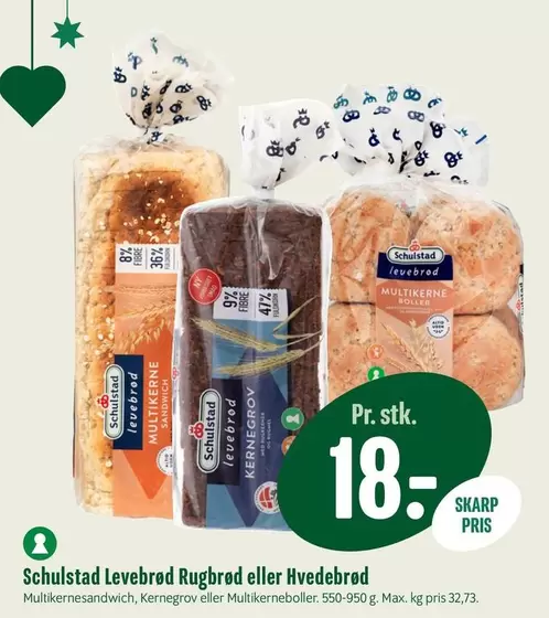 Levebrød Rugbrød eller Hvedebrød