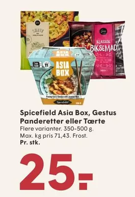 Asia Box, Panderetter eller Tærte