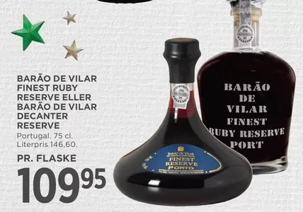 FINEST RUBY RESERVE ELLER BARÃO DE VILAR DECANTER RESERVE