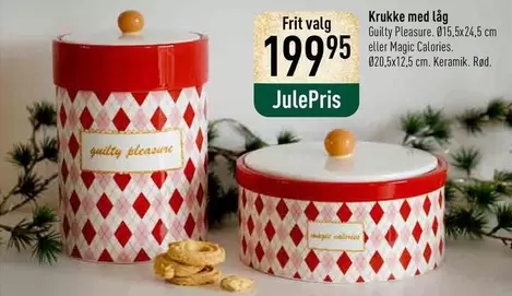 Keramik - Krukke med låg