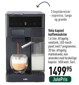 Volo kapsel kaffemaskine