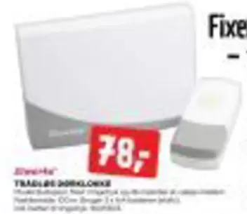 TRÅDLØS DØRKLOKKE