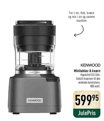 Kenwood - Minihakker & kværn
