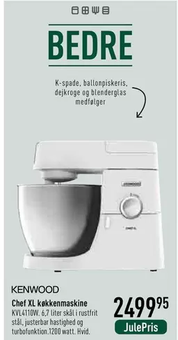 Kenwood - Chef XL køkkenmaskine