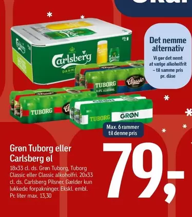 Carlsberg - Grøn Tuborg eller øl