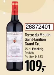 Tertre du Moulin Saint-Émilion Grand Cru