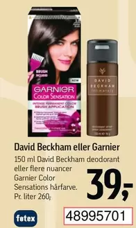 David Beckham - eller Garnier