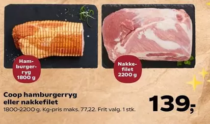 Hamburgerryg Eller Nakkefilet