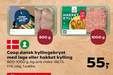 Dansk Kyllingebryst Med Lage Eller Hakket Kylling