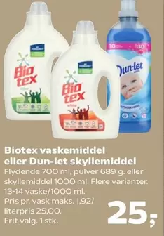 Bio - Vaskemiddel Eller Skyllemiddel