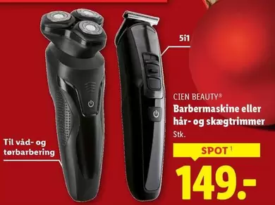 Barbermaskine eller hår- og skægtrimmer