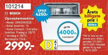 Bosch - Opvaskemaskine