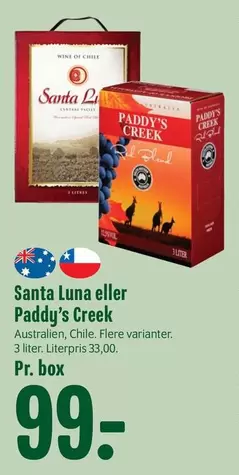Red - Santa Luna eller Paddy's Creek
