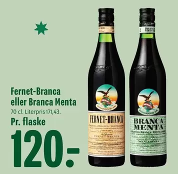 Branca - Fernet- eller  Menta