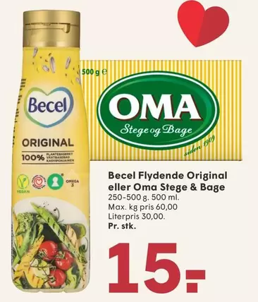 Omega - Flydende Original eller Oma Stege & Bage