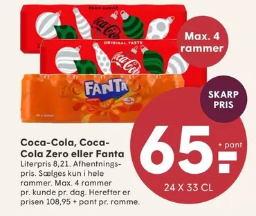 Coca Cola - Coca-Cola, Coca-Cola Zero eller Fanta