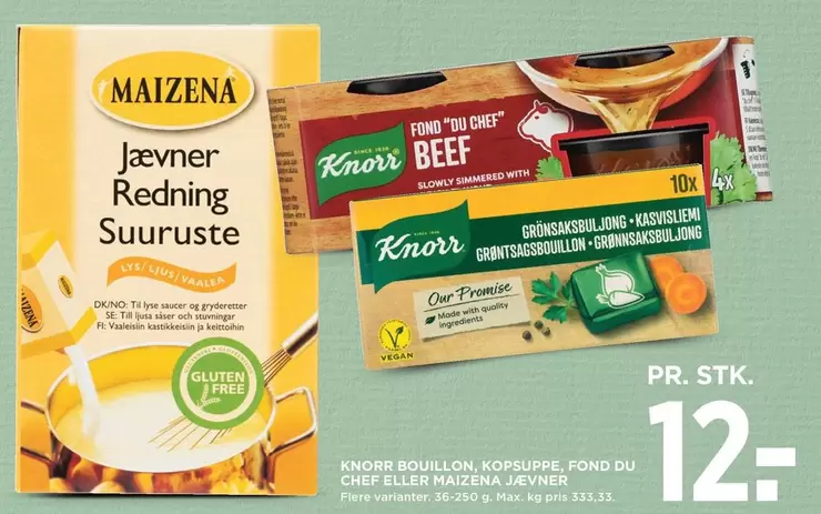 AB - Bouillon, Kopsuppe, Fond du chef eller Maizena Jævner