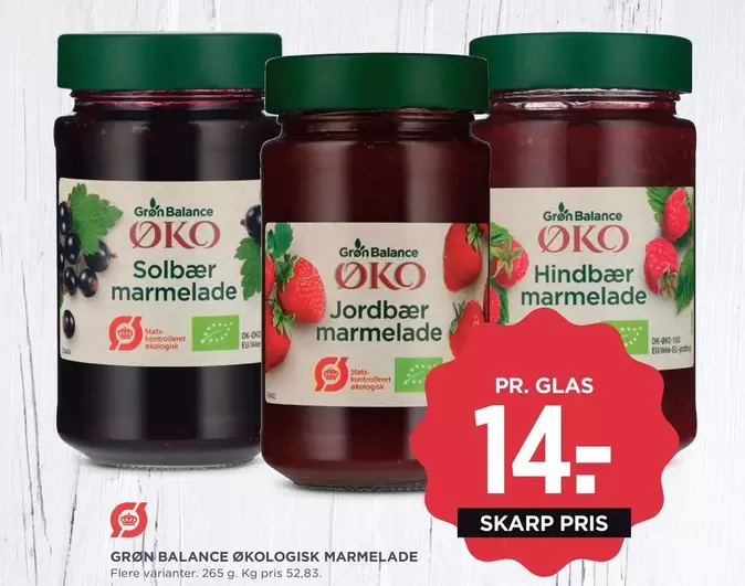 ØKOLOGISK MARMELADE