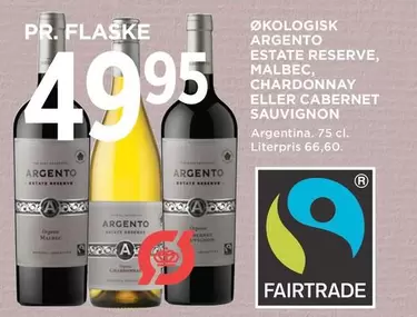 ESTATE RESERVE, MALBEC, CHARDONNAY ELLER CABERNET SAUVIGNON