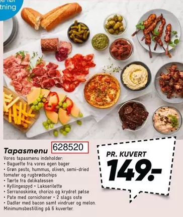 Tapasmenu