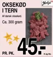 OKSEKØD I TERN