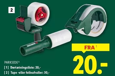 Dortætningsliste, Tape -eller folieafruller