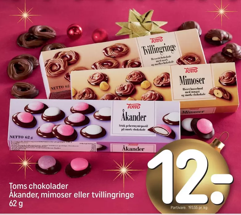 Akander, mimoser eller tvillingringe