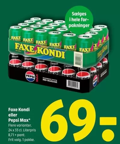 Faxe - Kondi eller Pepsi Max