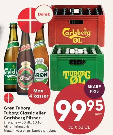 Carlsberg - Grøn Tuborg, Tuborg Classic eller Pilsner