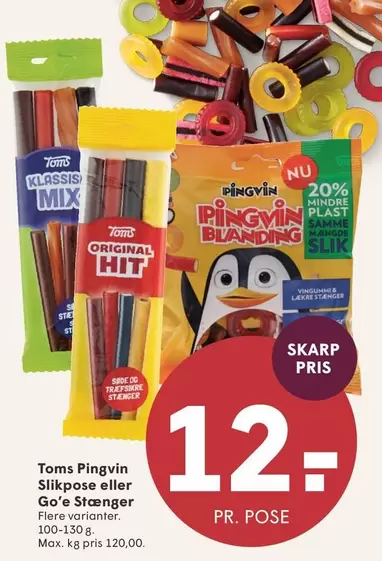 Pingvin Slikpose eller Go'e Stænger