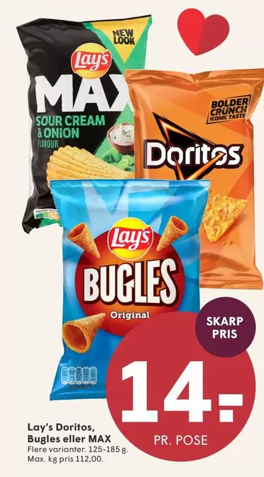 Doritos, Bugles eller MAX