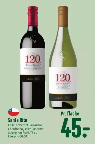 Cabernet Sauvignon, Chardonnay eller Cabernet Sauvignon Rose