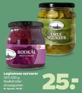 Rødkål eller drueagurker