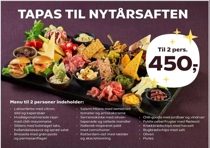 TAPAS TIL NYTÅRSAFTEN