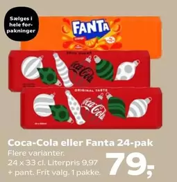 Coca Cola - Coca-Cola eller Fanta 24-pak