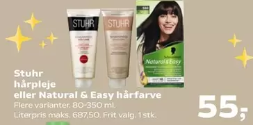 Easy - hårpleje eller Natural & hårfarve