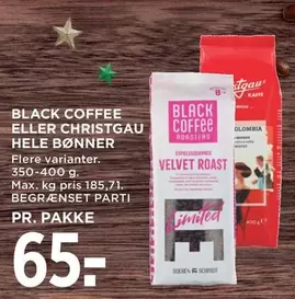 BLACK COFFEE ELLER CHRISTGAU HELE BØNNER