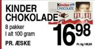 Kinder - CHOKOLADE
