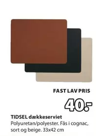 TIDSEL dækkeserviet